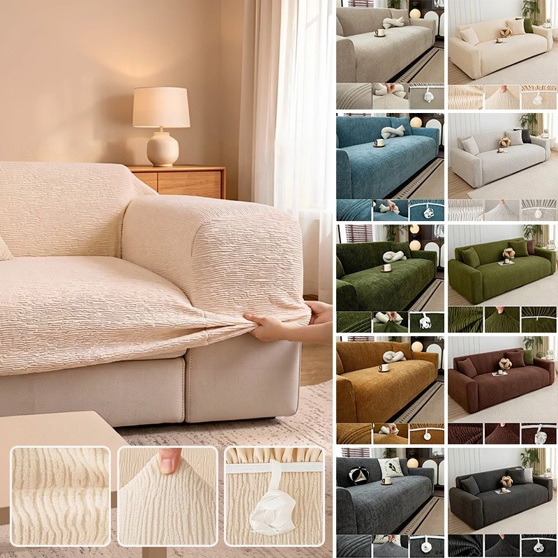 Thicken Jacquard Sofa Cover Stretch Couch Cover Pets Friendly Anti Slip Full Wrap Sofa Slipcover for Living Room Home Decoration