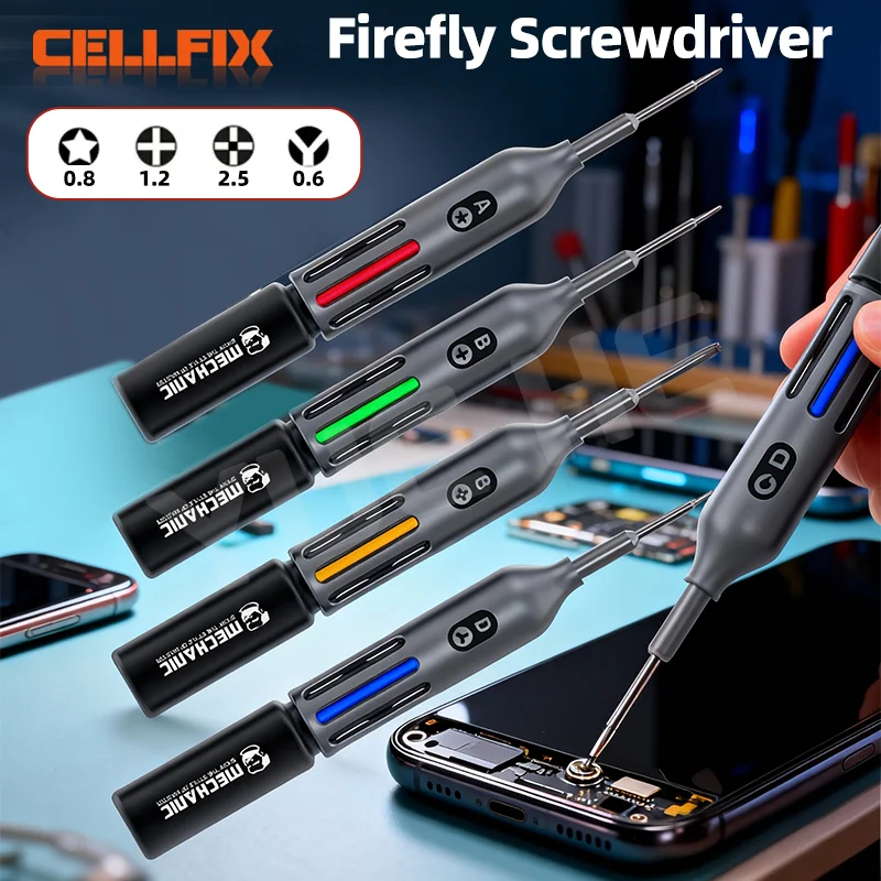 

Mechanic Firefly Screwdriver YHC-4 Set Magnetic Charging Dock Type-C Interface for Mobile Phone and Computer Repair tool