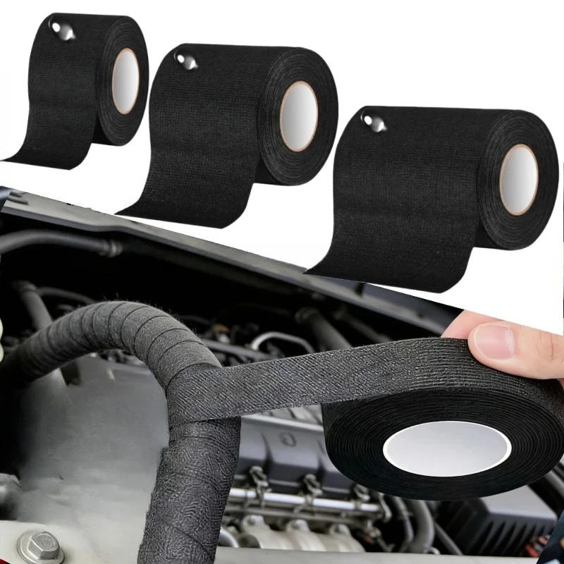 9/15/25/32/50MM Electrical Insulating Tape Heat Resistant Harness Tape Car Cable Harness Wiring Loom Protection Waterproof Tape