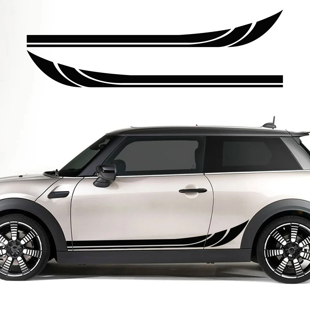 

2pcs Car Styling Side Decal Side Stripe Graphics Decals Vinyl Stickers for Mini Cooper S F56 2014-2018 Decoration Accessories