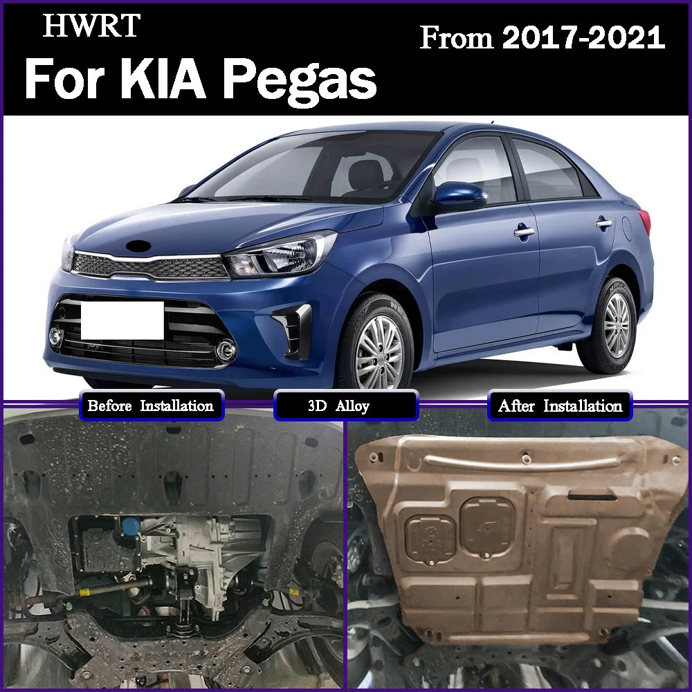 

For KIA Pegas 2017-2021 1.4L Car Accessories Under Engine Guard Mudguard Board Splash Shield Mud Fender Plate Panel