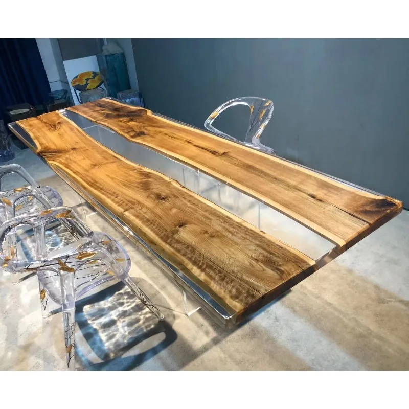 

Речный стол из смолы, чайный столик, журнальный столик для гостиной