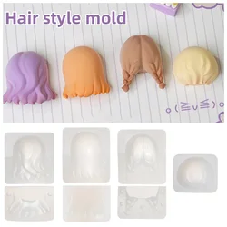 Hair Silicone Mold Braid/long Curly Hair/rear Hair Mold Polymer Clay Tool DIY Ultra-light Clay Doll Hair Model Making Hand Tool