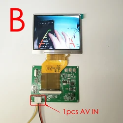 3.5” TFT LCD display module kit LQ035NC111 320*240 4:3 NTSC/PAL auto switch AV in RCA driver board Kit brightness Color adjust