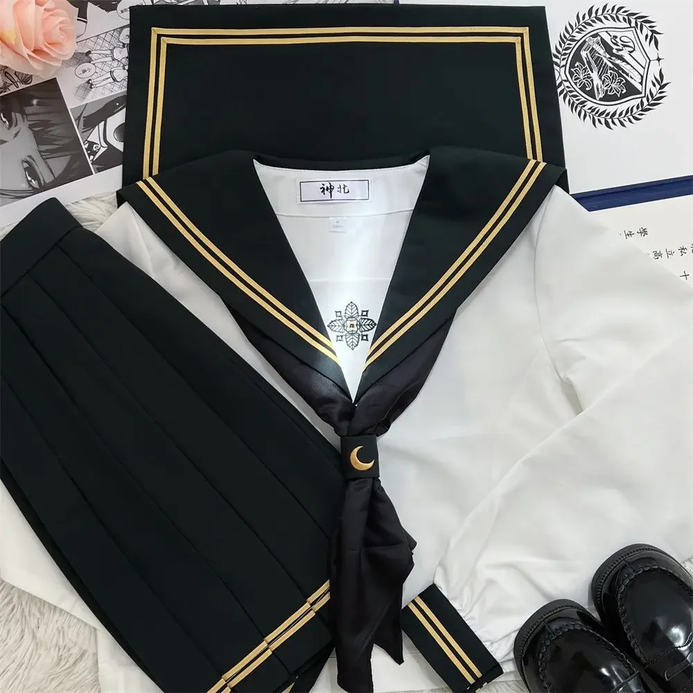 New Arrivals Songsen Basic Jk Suit Japanese School Girl Uniform Set Pleated Skirt Sailor Fuku Spring Outing Authentic Products