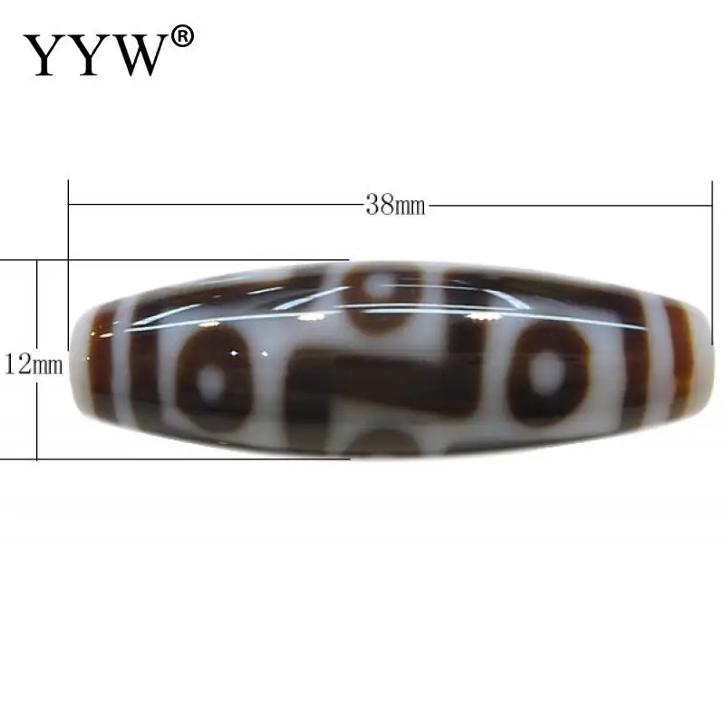 1PC Natural Tibetan Agate Dzi Beads Oval Nigh Eyed Two Tone Grade Aaa Approx 2mm Jewelry Making Diy Necklace Bracelet Dzi Bead