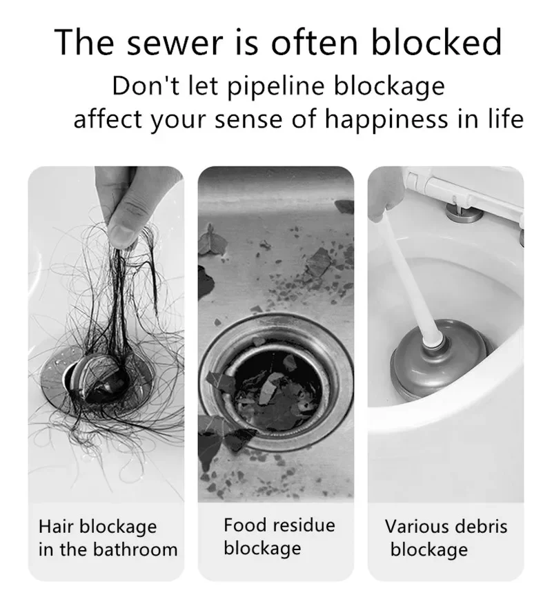 Pipe Dredging Brush Long Clean Kitchen Bathroom Hair Sewer Sink Cleaning Drain Pipe Flexible Cleaner Clog Plug Hole Remover Tool image 2