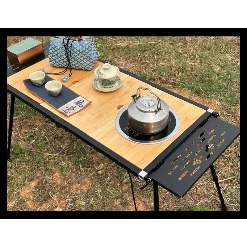 

Camping table one unit induction cooker module