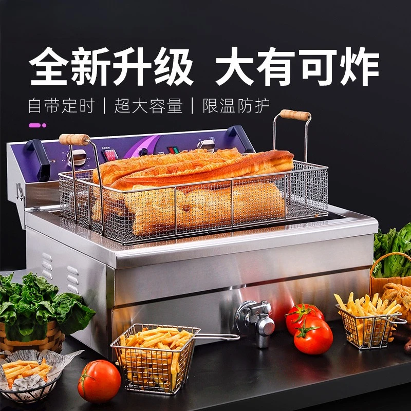 Electric Fryer Commercial Large Capacity Fried Chicken Fritters Constant Temperature Electric Fryer