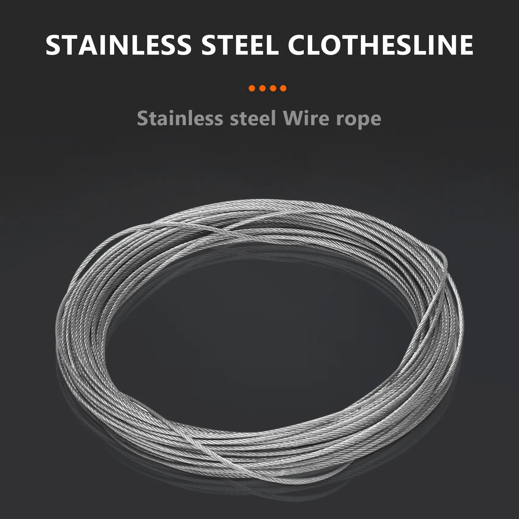 

PA-STAINLESS Стальной трос Дополнительный такелаж для троса, длина: 15 м