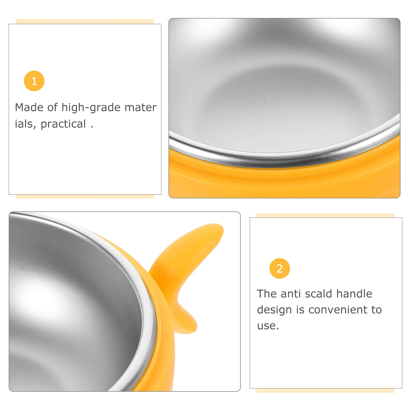 Double Layer Baby Thermal Bowl Premium Food Grade Insulated Baby Bowl for Infants and Toddlers Deepen Bottom Strong Toddler view 2