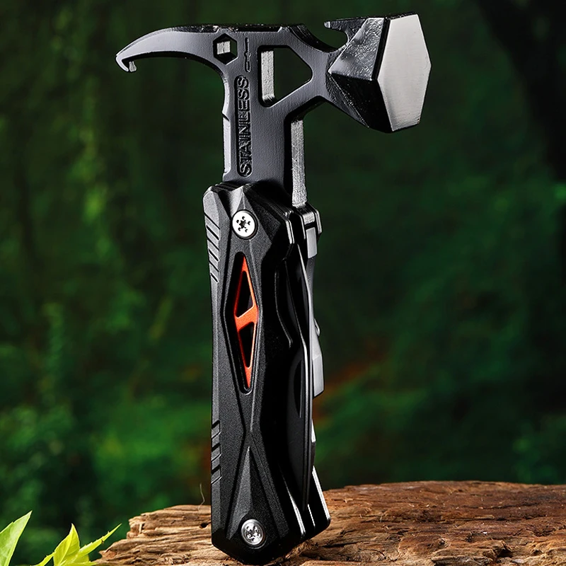 High-quality Outdoor Multi-functional Manual Combination Tool for Camping Tents Canopies Windbreak Camps Hammer and Nail Remover