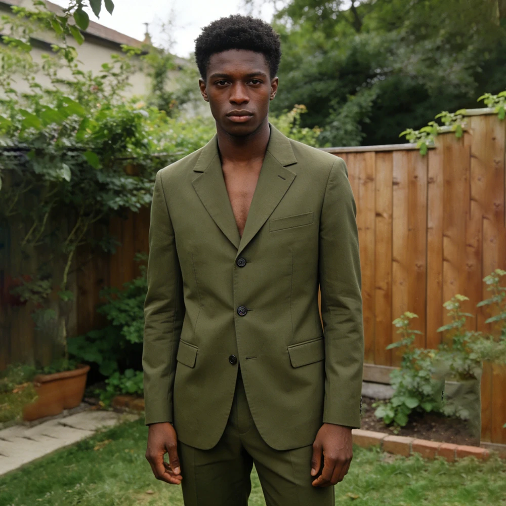 

Mint Green 2 Piece Jacket Pants Sets Elegant Regular Fit Single Breasted Notch Lapel Blazer High Quality Prom Men's Suits