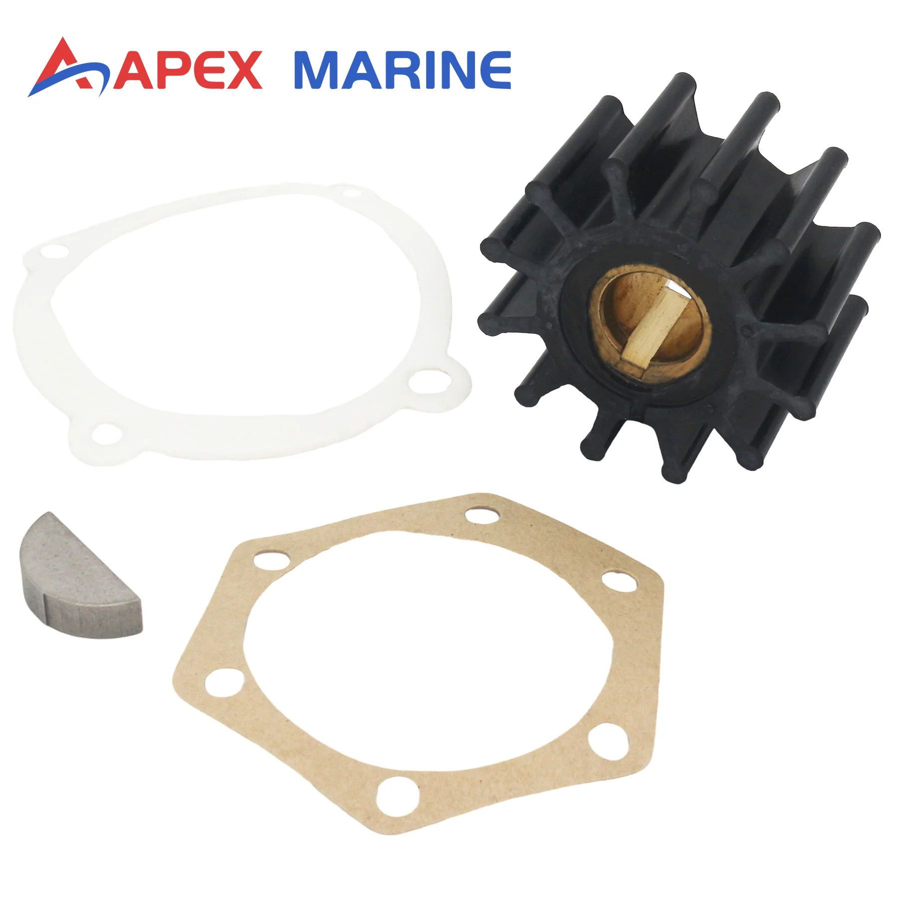 

Flexible Impeller Kit Compatible with Jabsco 4568-0001 4568-0003 124310-46090 Johnson 10-32621 10-32621-2 9-45701 89530 500108