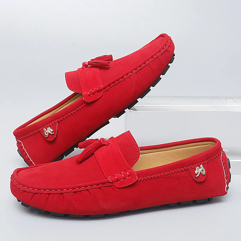 ELUVA رجل المتسكعون تنفس الانزلاق على أحذية مشي مريحة عدم الانزلاق القيادة المتسكعون للرجال خفيفة الوزن حذاء كاجوال 2025 #4