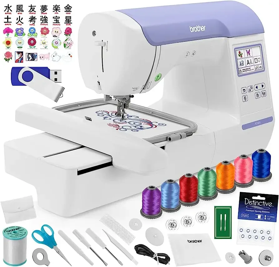 BEST PRICE ORIGINAL Embroidery Machine PE800 with Large Color with touch screen