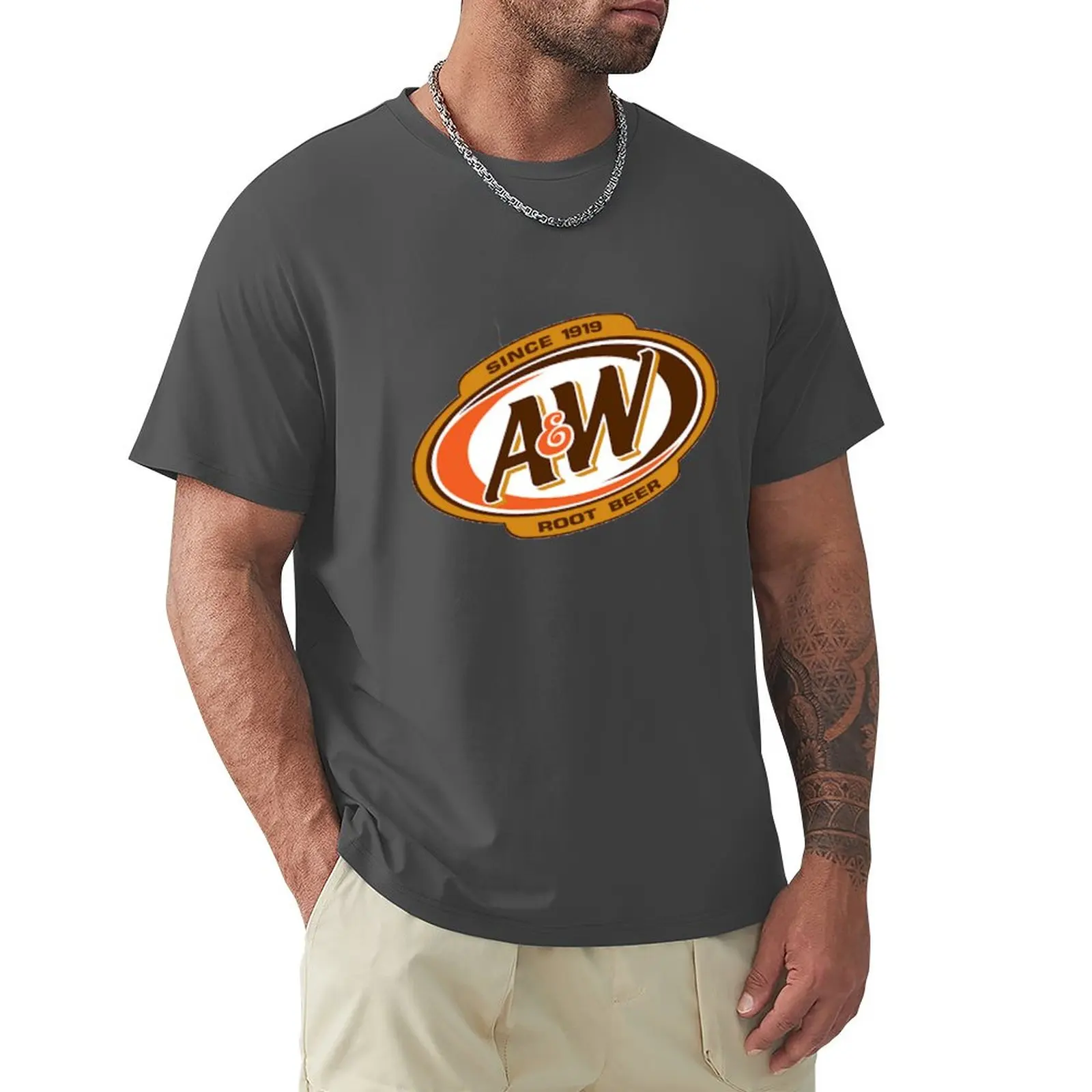 A & W Root Beer Logo Since 1919 camiseta para niños, camisetas con estampado de animales, camisetas altas para hombres, camisetas de moda