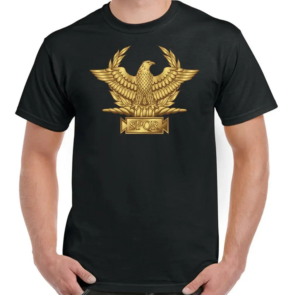 

Roman Empire Eagle SPQR Roman Legion T-Shirt 100% Cotton O-Neck Summer Short Sleeve Casual Mens T-shirt Size S-3XL