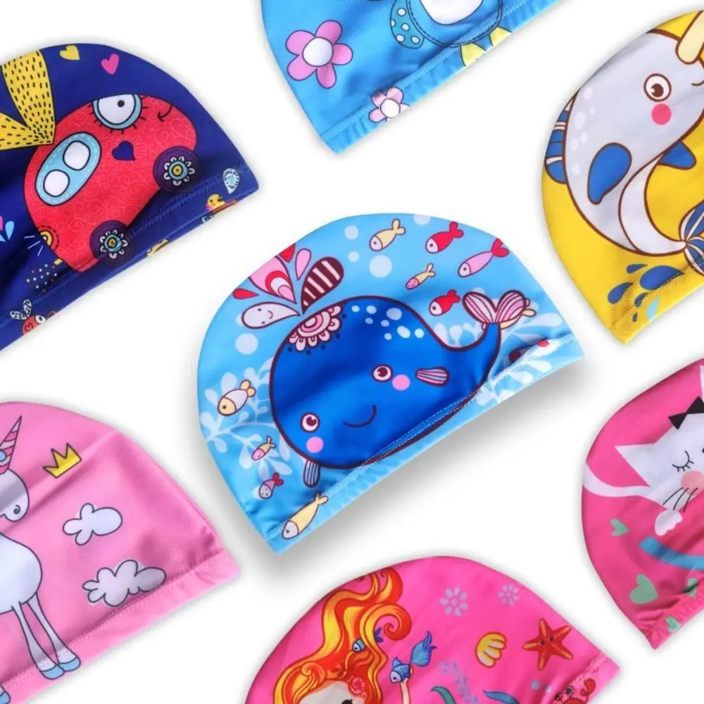 

Equipment For Kids Boys Girls Protective Long Hair Astronaut Swim Hat Kids Swim Hat Trainning Swim Cap Children Swimming Cap