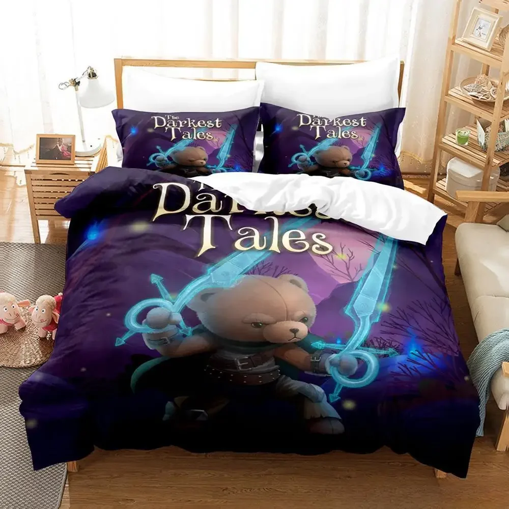 

The Darkest Tales Bedding Set Single Twin Full Queen King Size Bed Set Aldult Kid Bedroom Duvetcover Sets 3D Anime Bed Sheet Set