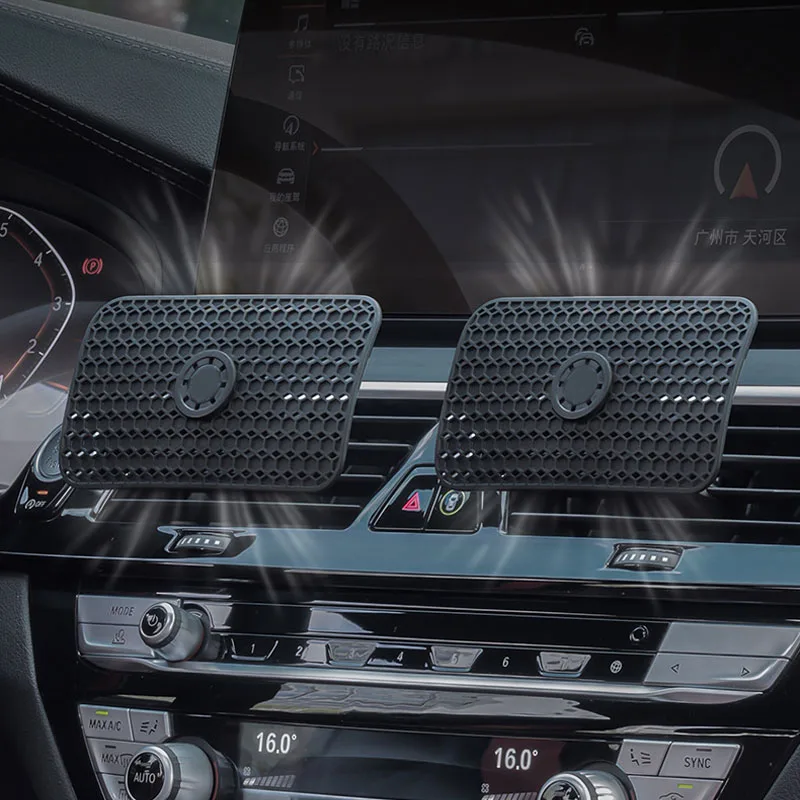 2pcs Universal Car Air Vent Deflector Holder Adjustable Dashboard AC Wind Deflector Anti Direct Wind Air Conditioner Vent Cover