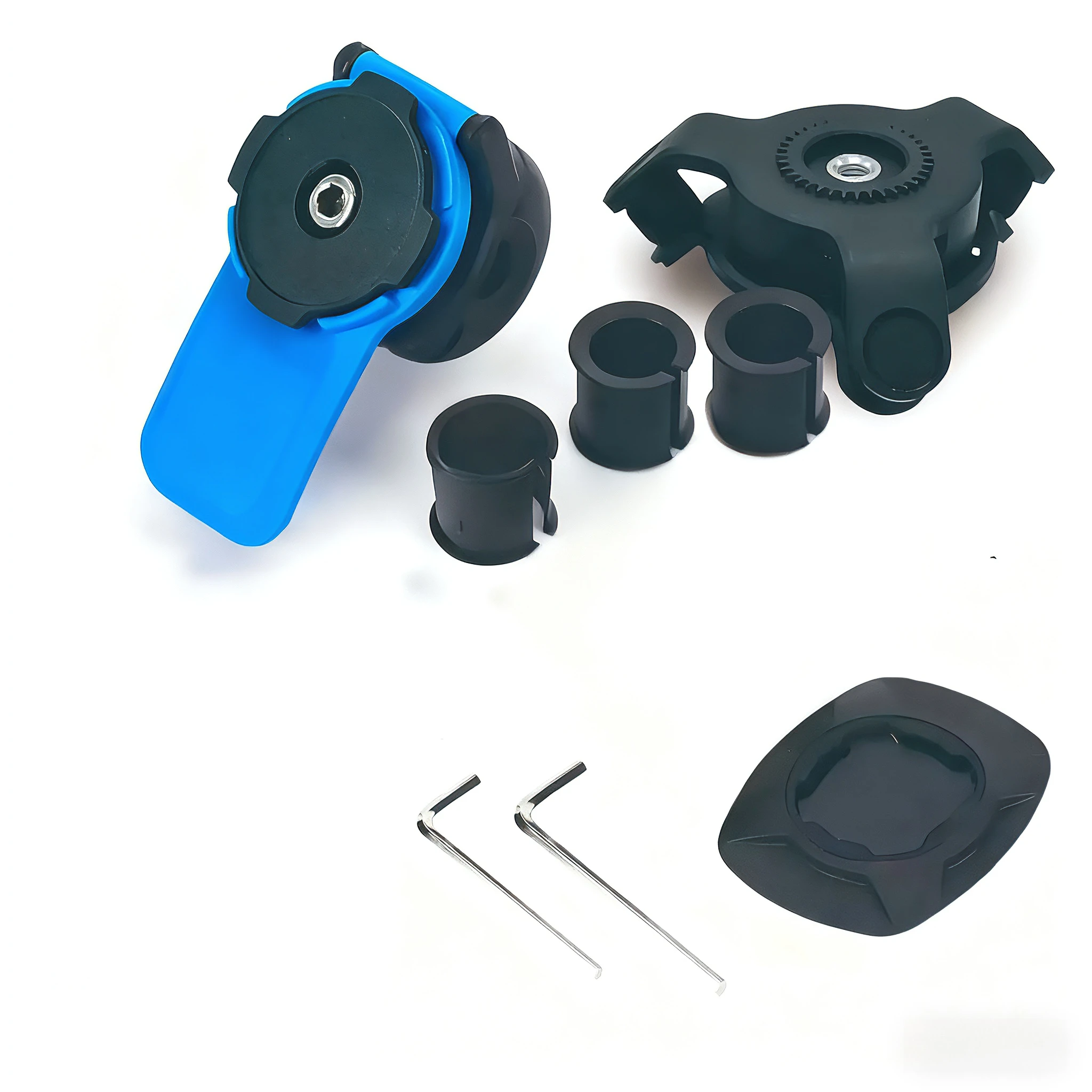 백미러 스타일 오토바이 휴대폰 홀더, 충격 방지 및 진동 감소, 도난 방지 핸들 클램프 10-14mm, 범용성.