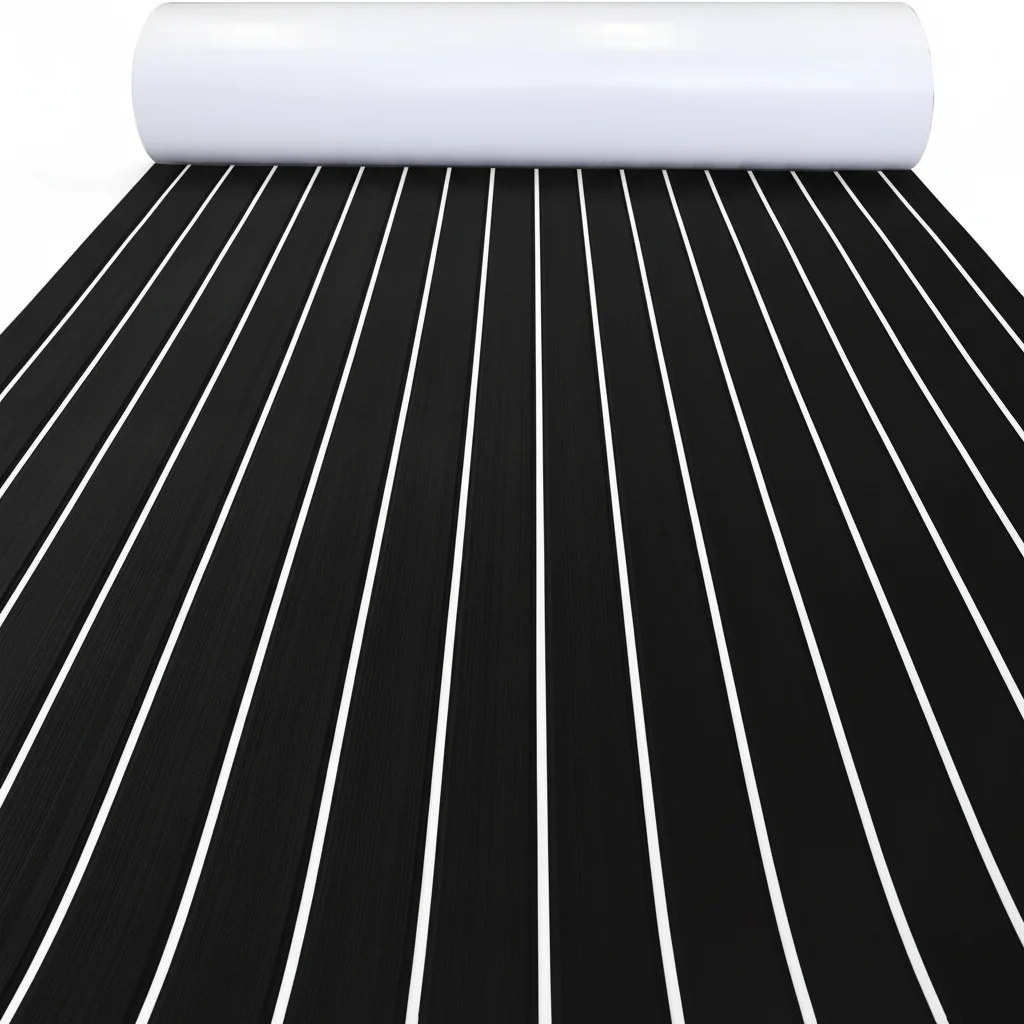 2.4*1.2m Zelfklevende EVA Foam Boot Marine Vloeren Faux Teak Dek Vel voor Jacht kajak diy decoratie materiaal RV Vloermat