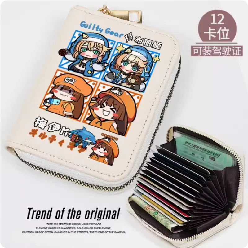 

Anime Bridget Guilty Gear Fashion Wallet PU Purse Card Coin Zipper Cash Holder Bag Cosplay Gift B807