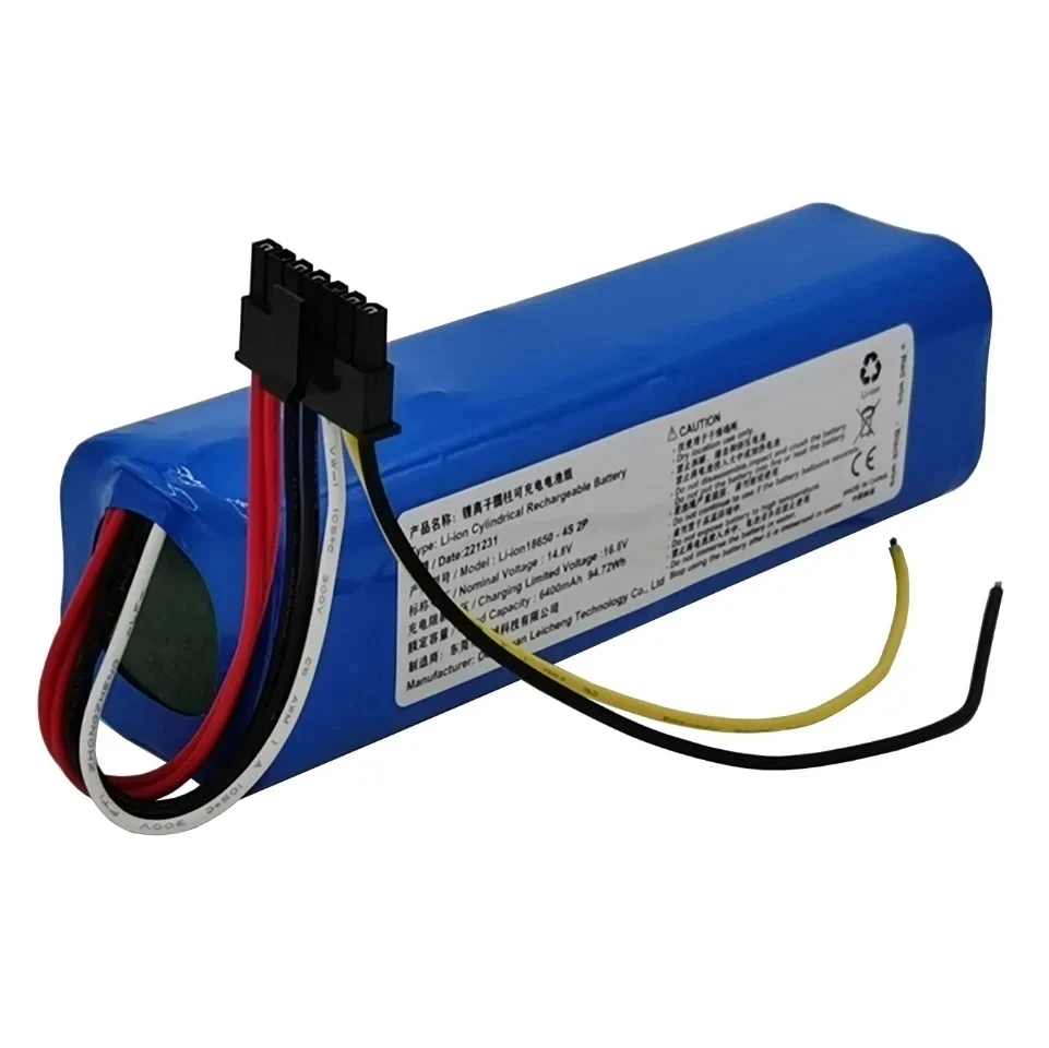 Imagem -04 - Bateria Robô para Cecotec Conga 5090 5490 6090 Aspirador Robótico 14.8v 12800mah Inr18650 Novo Inr18650 Mh14s2p300s