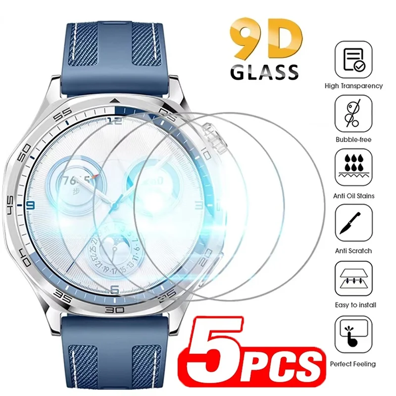 

5 шт., защитное стекло на весь экран для Huawei Watch GT5 Pro 46/42/41 мм, устойчивое к царапинам защитное стекло для часов GT 5