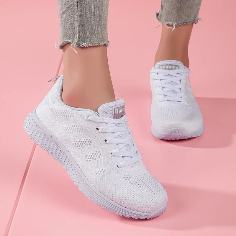

Женские повседневные кроссовки, модные дышащие спортивные кроссовки из сетчатой ткани, легкие кроссовки для женщин, Zapatos Mujer