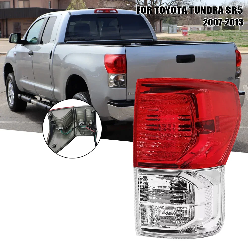 For Toyota Tundra Tail Lamp Left/Right Side Rear Tail Light Brake Lamp Compatible with 2007-2013 Models