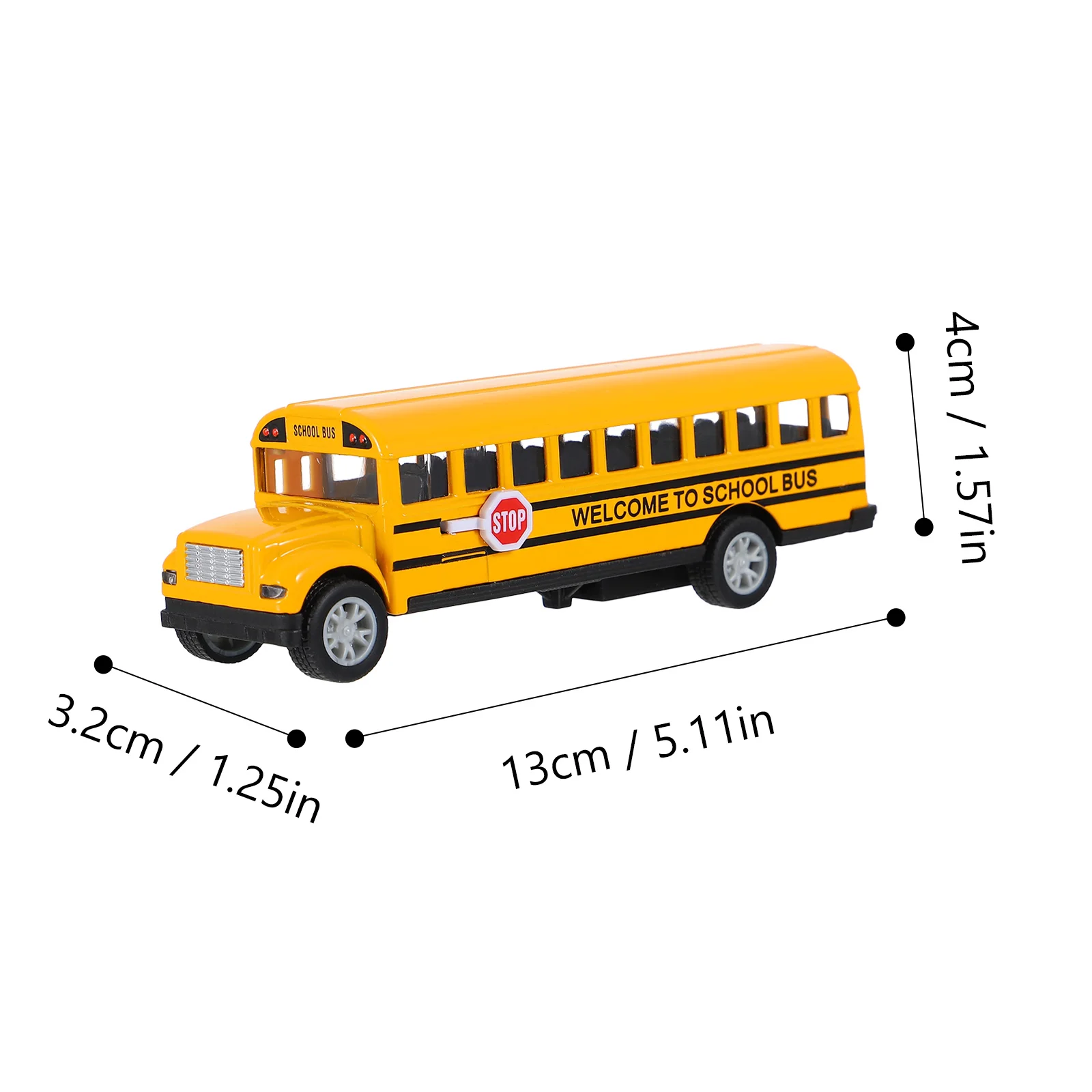 Modelo de autobús escolar para niños, juguete de aleación extraíble, modelo de autobús, coche de juguete para niños, divertido juguete de aleación, autobús escolar, 1 ud.