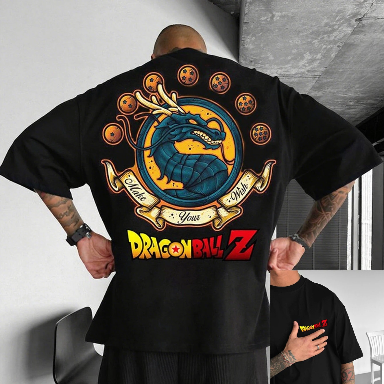 

Футболка с графическим принтом Dragon Ball Z для мужчин и женщин, хлопковая футболка с короткими рукавами, уличная одежда, летние повседневные топы, одежда с аниме-принтом Y2k