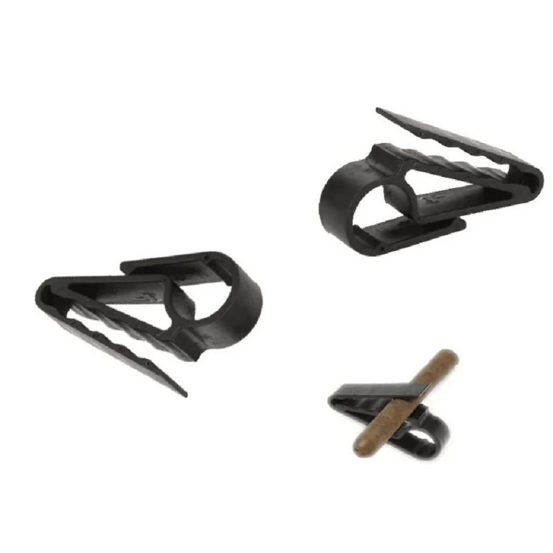 Pack of 6 Cigar Holder Cigar Clip Cigar Minder for Golfers (Black6)