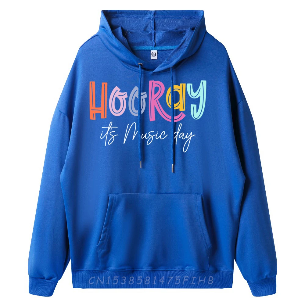 Hooray It is Music Day Music Teacher Back To School 2024 Camisetas Men Long Sleeve Tee Mother's Day