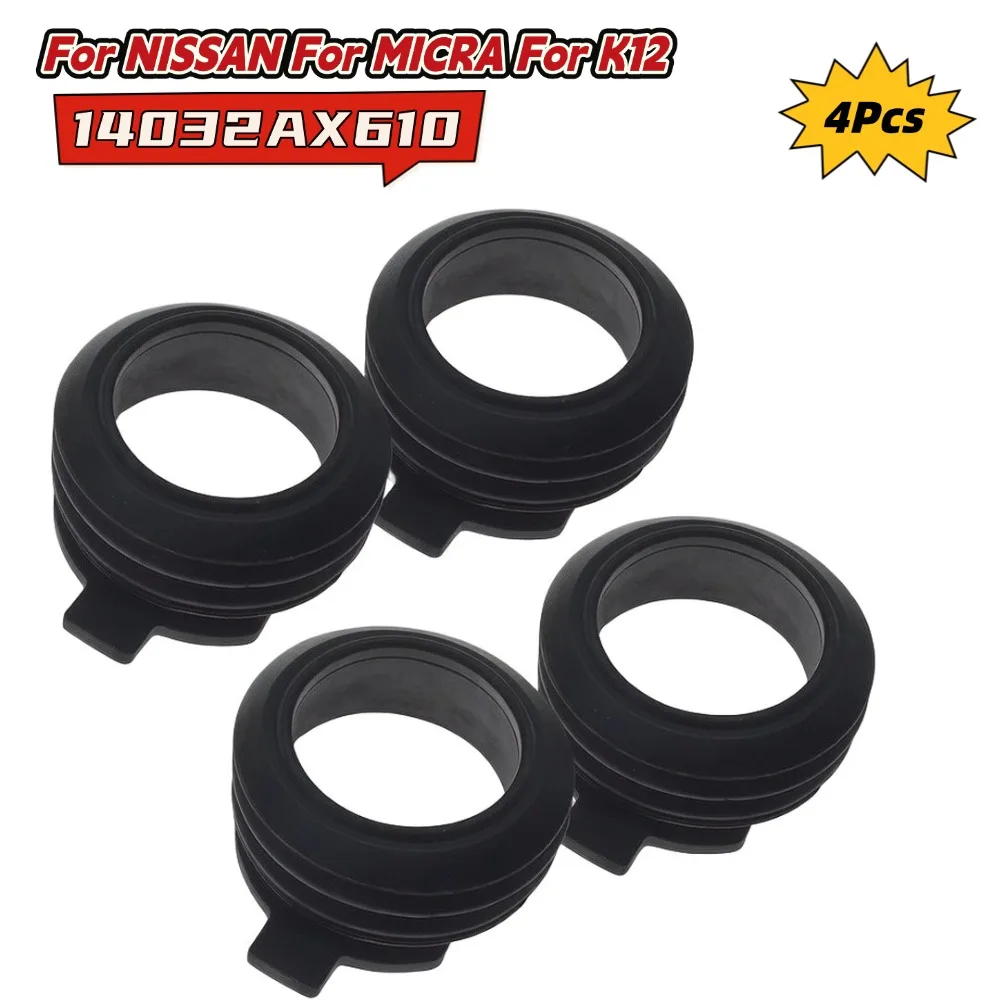4 Stück Luftfiltergehäuse-Ansaugschlauch-Dichtungsring 14032AX610 für NISSAN MICRA K12 2003-2010 1.0 1.2 1.4 Motorteile – Detail 2