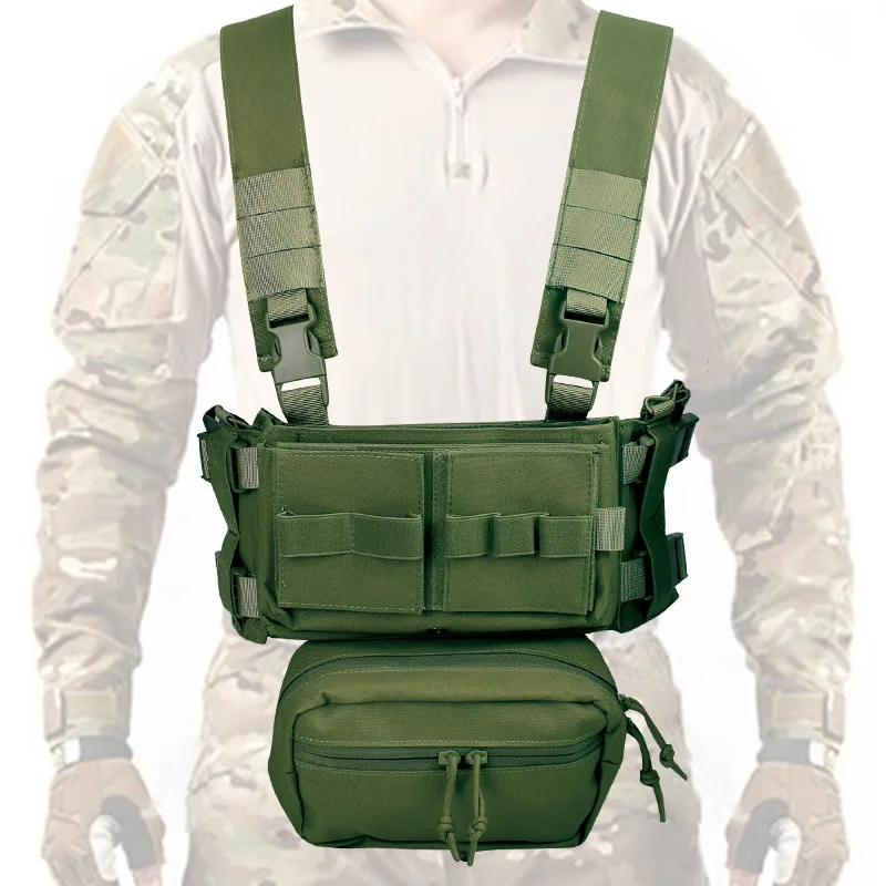 Military Enthusiast Outdoor MK3 Chest Hanging Tactical Vest 1000D Nylon Lightweight Tactical Bellyband Vest