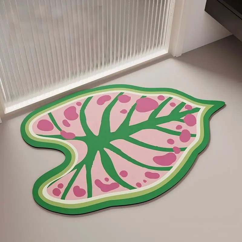 Custom Diatomite Bath Mat Personalized Stone Bathroom Rug with Your Logo, Text & Color, Quick Dry Non-Slip Floor Mat