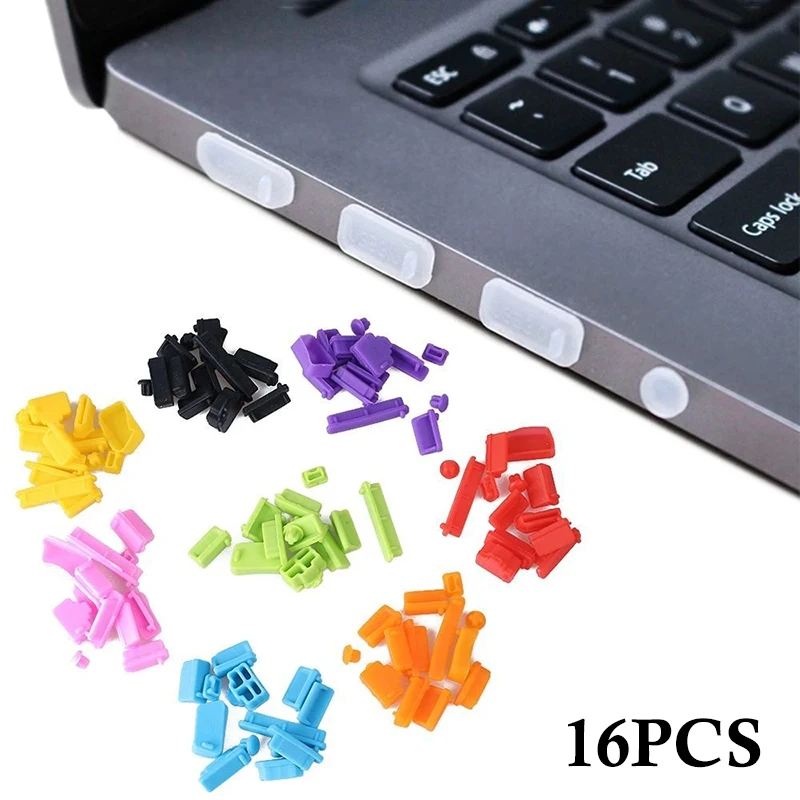 Universal Silikon Anti-staub Stecker Notebook Staubdicht Stopper Laptop Typ C USB VGA Staub Stecker Computer Interface Wasserdichte Abdeckung