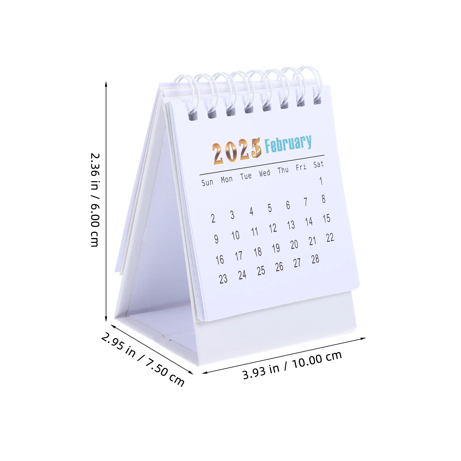 2025 Desk Calendar Daily Month Table Large Flip Stand Calander Mini Planner Office