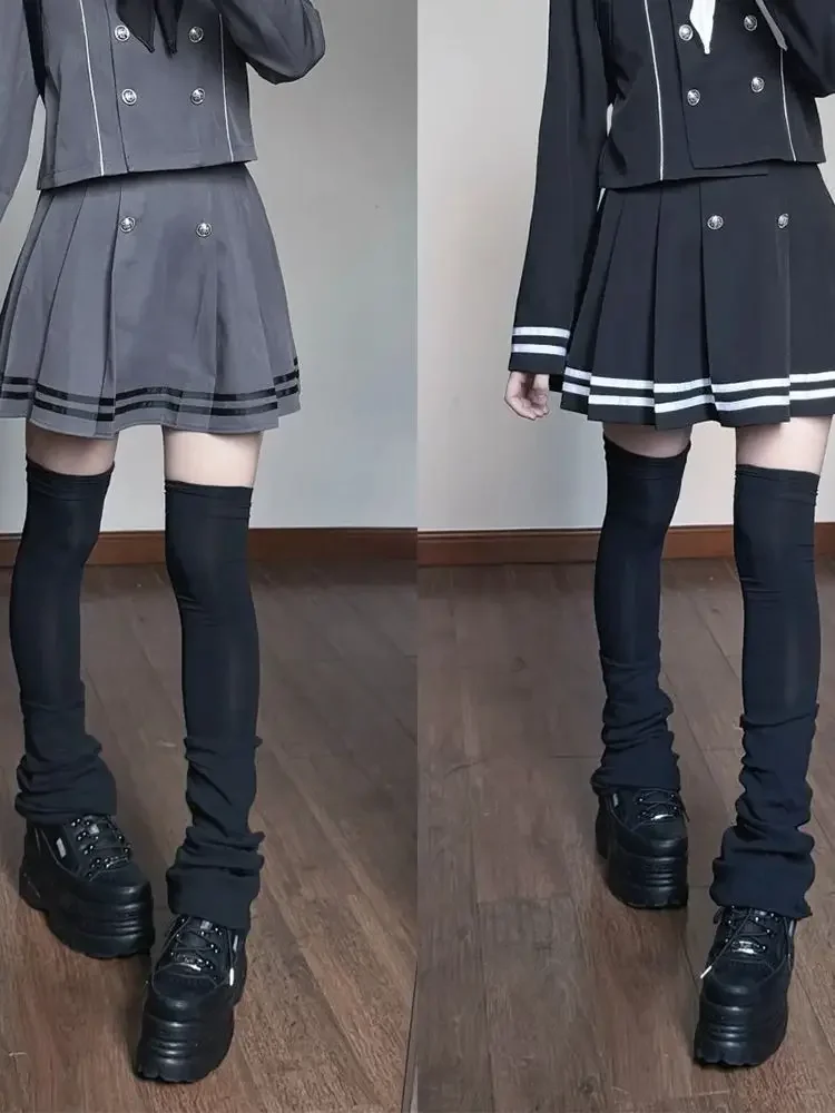 IMU Winter Japanese Preppy Style Sweet JK 2 Piece Set Women Sailor Collar Y2k Tops +Mini Pleated Skirt Female Korean Popular Clo