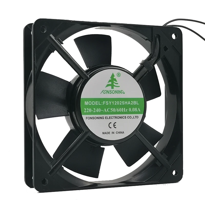 Ventilateur de refroidissement pour FSY12025HA2BL, 12cm, 220V-240V, 0.08A, 12025