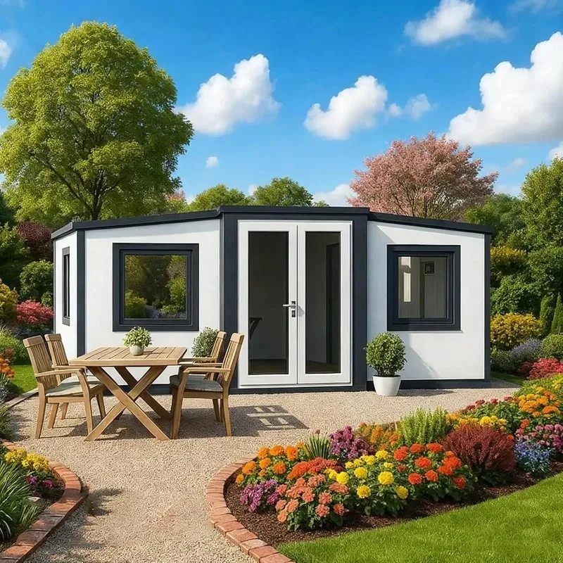 40ft Expandable Container Home 3 Bedroom with Kitchen Bathroom Factory Direct Insulated Prefab House for Family Living