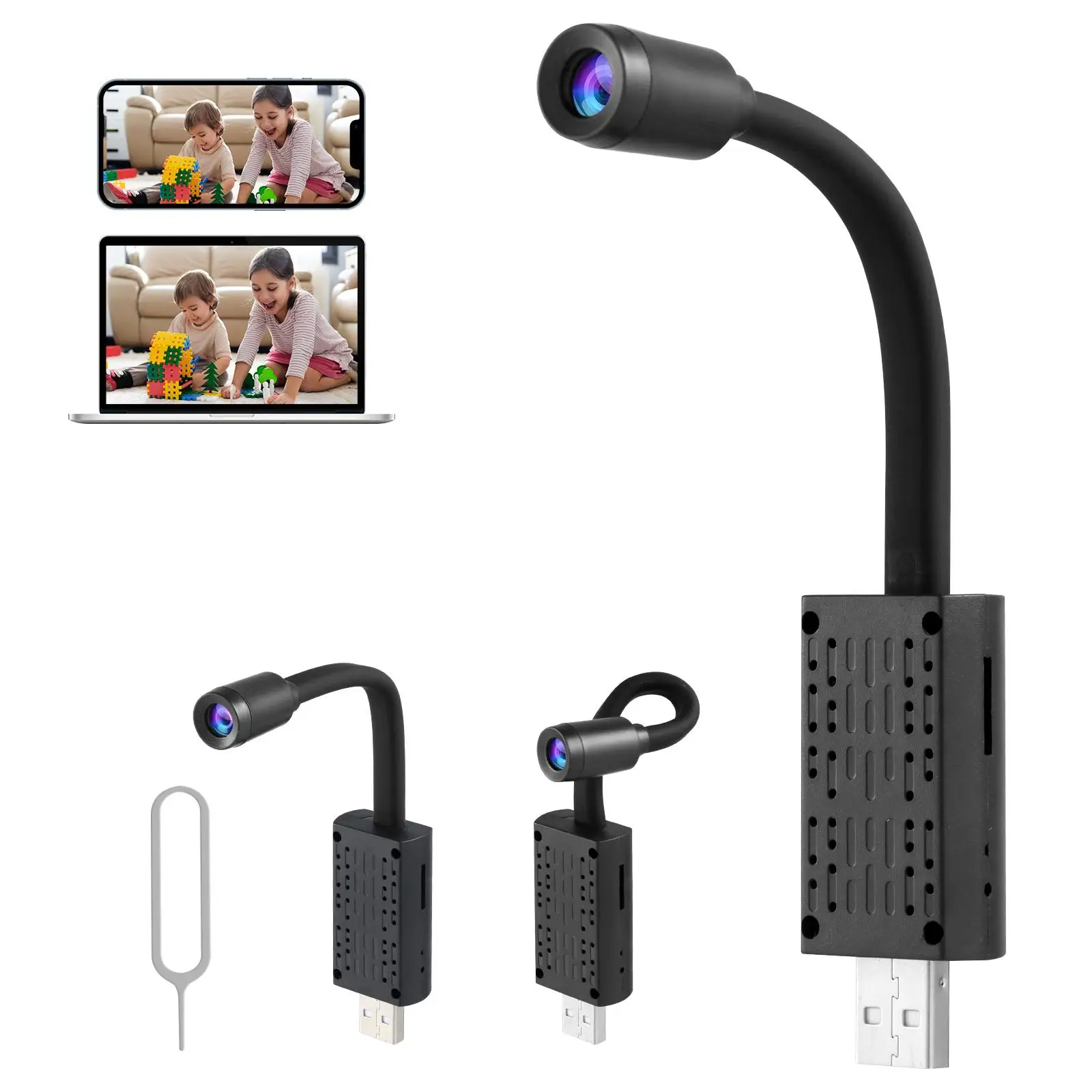 

V380pro 720P USB Security Indoor Night Vision Monitor Motion Small Cam House