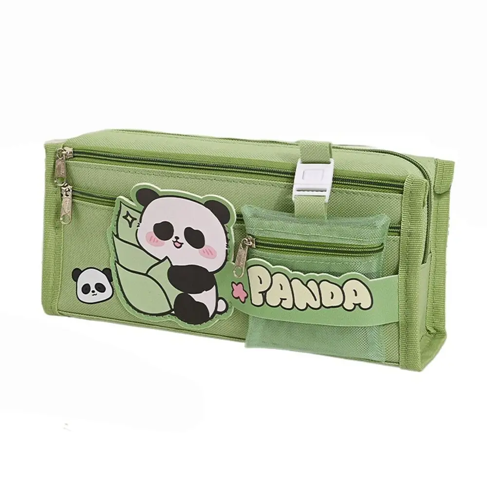 

Pencil Holder Large Capacity Capybara Pencil Bag Canvas Kawaii Stationery Bag Desktop Organizer Zipper Storage Pouch Office