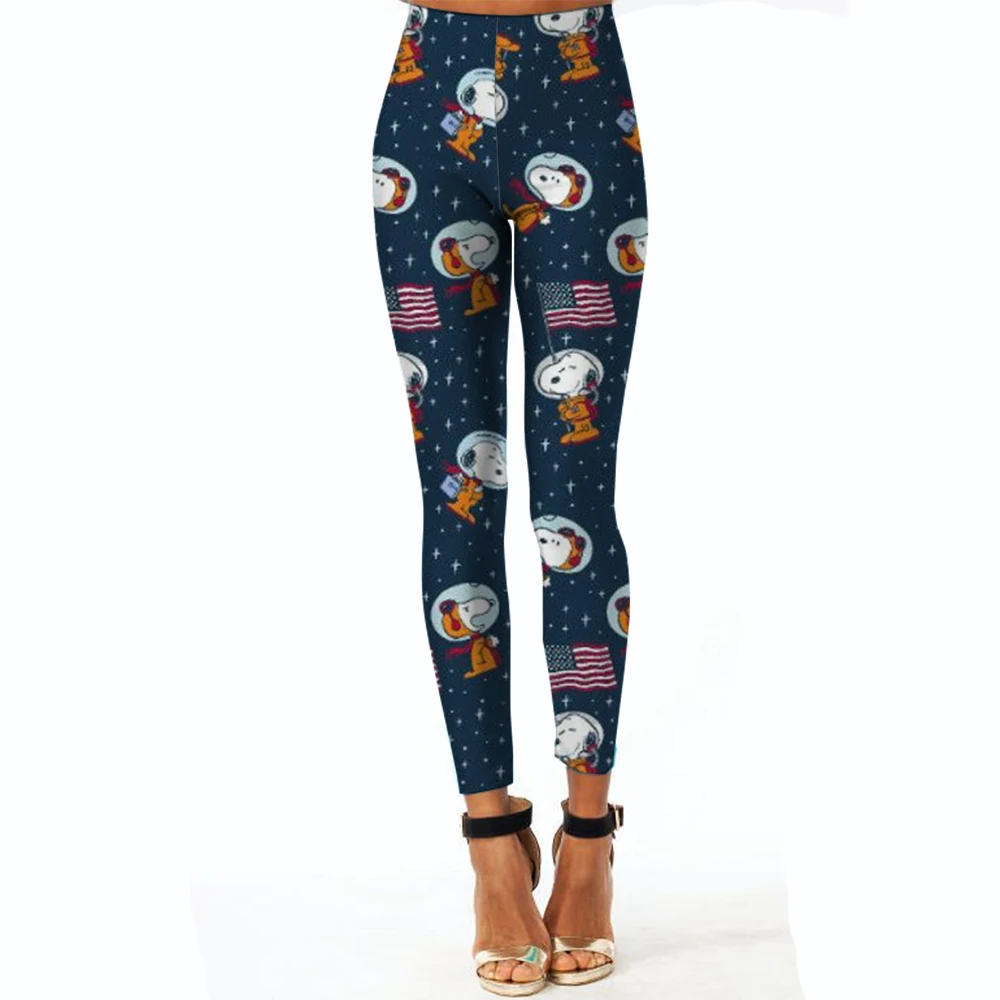 Snoopy leggings para mulheres inverno confortável calças quentes magro kawaii dos desenhos animados cinnamoroll bonito calças femininas longas johns