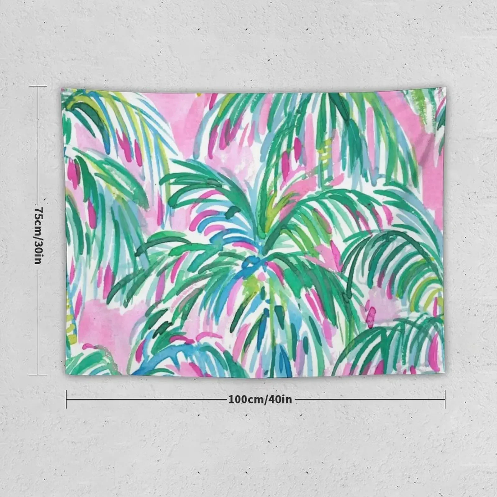 pink palm trees Tapestry Home Decor Aesthetic Bedroom Organization And Decoration Decoration Pictures Room Wall Tapestry