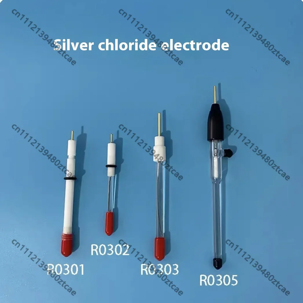 Saturated Silver Chloride Reference Electrode 6x65mm Ag/AgCl Stable Testing Electrode for  Analysis Experiment Use