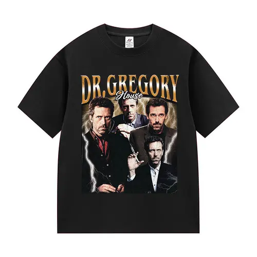Imagen 2 del producto Dr Gregory House Md divertida camiseta Meme hombres mujeres Vintage alta calidad moda camiseta verano 100% algodón camisetas de gran tamaño